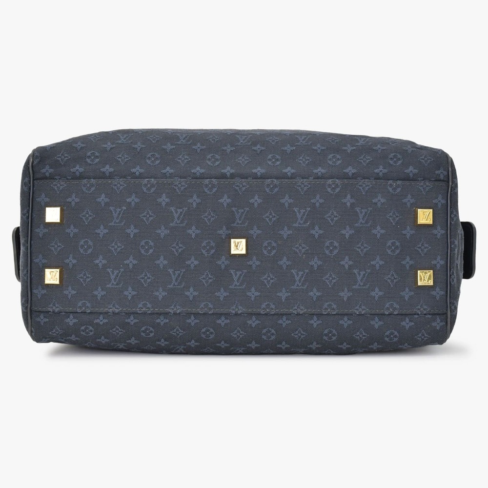 Louis Vuitton Monogram Blue Bag Navy Boston Josephine - Picture 7 of 9